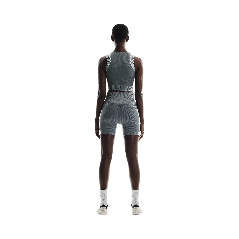 On Studio Knit Shorts Rock Glacier