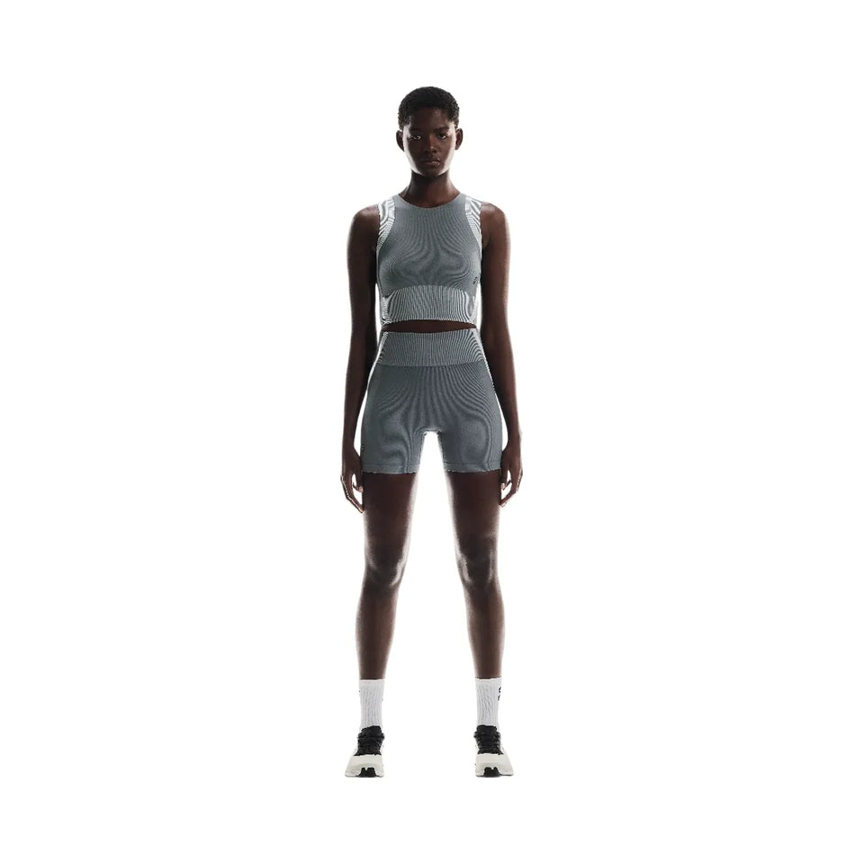 On Studio Knit Shorts Rock Glacier