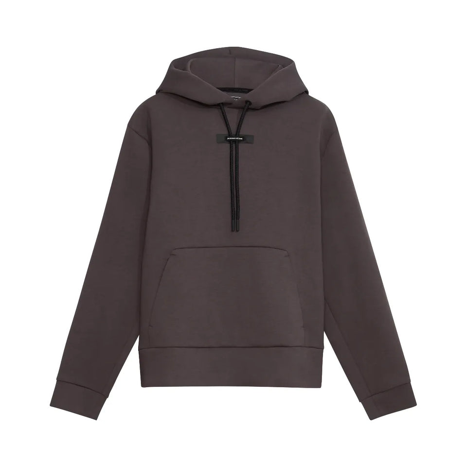 On Focus Tech Hoodie Pebble