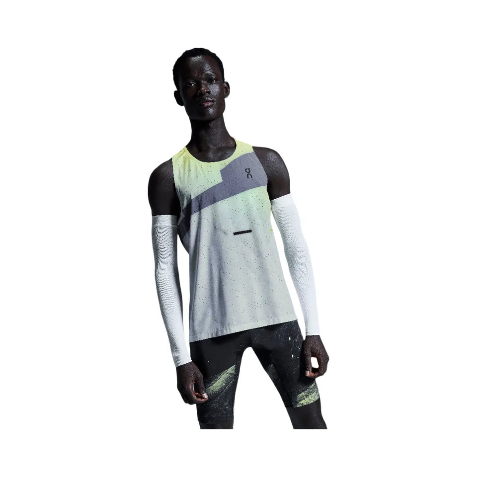 On Race Tights Half Black Limelight
