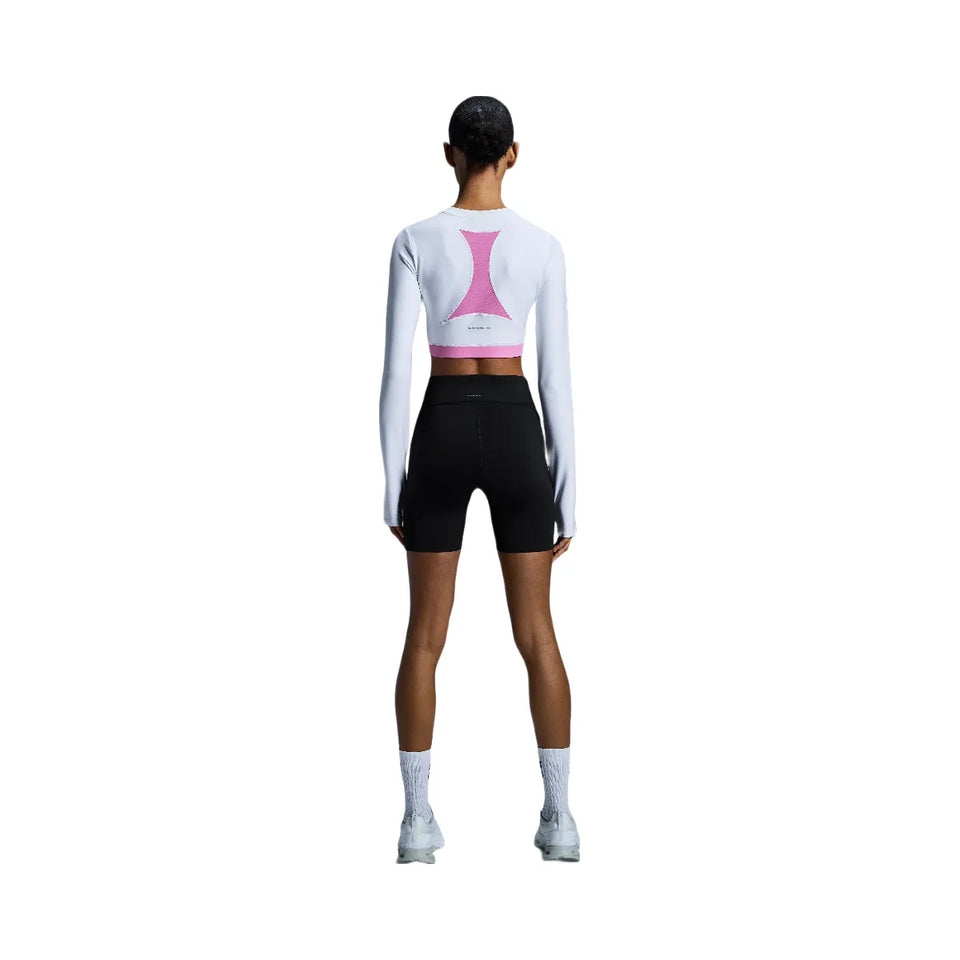 On Train Long Sleeve Crop White