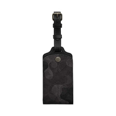 Coach Luggage Tag In Signature Camo Print Signature Canvas-Gunmetal-Grey Multi