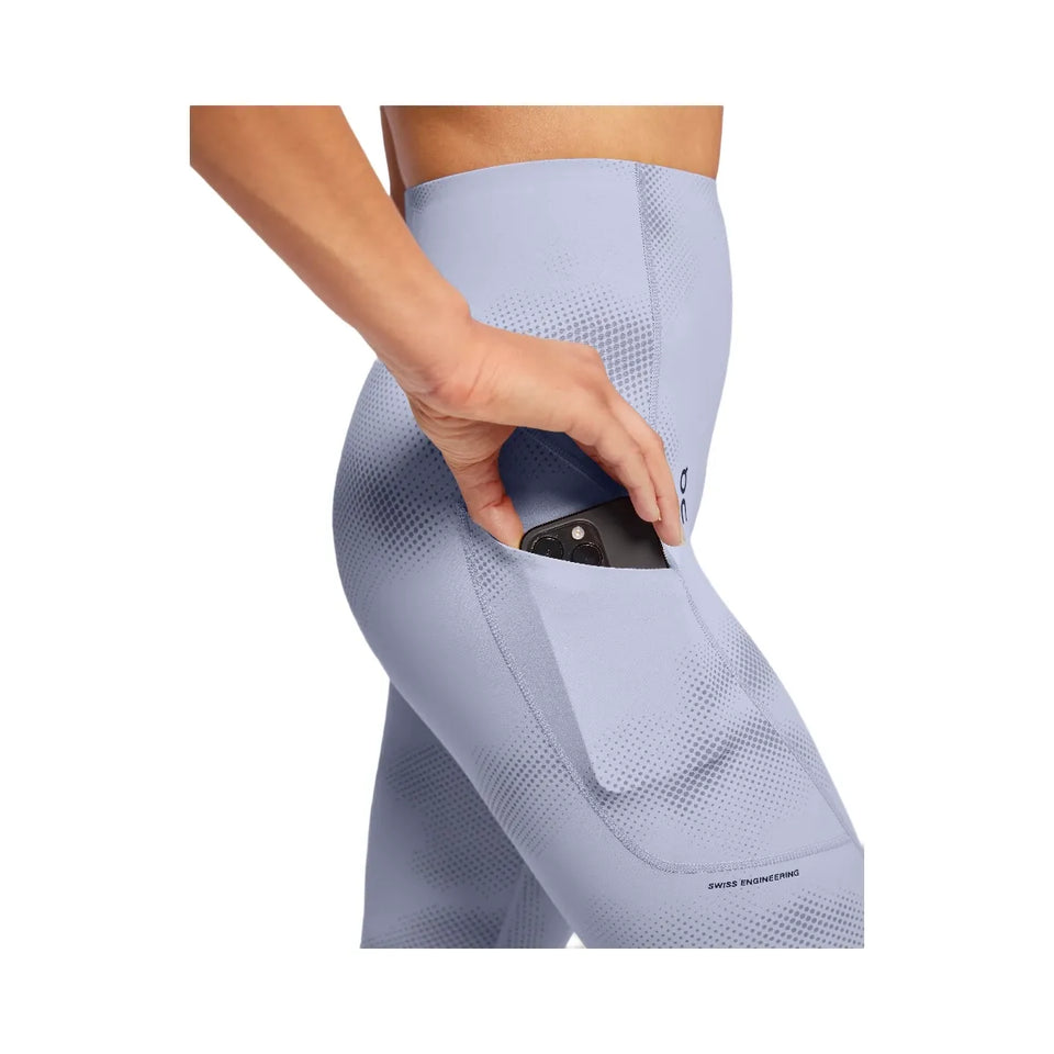 On Movement Tights Graphic Nimbus Feather