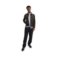 Coach Leather Jacket Burnt Espresso