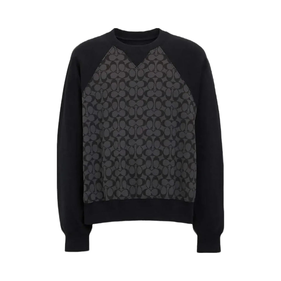 Coach Signature Crewneck Sweatshirt Charcoal Signature