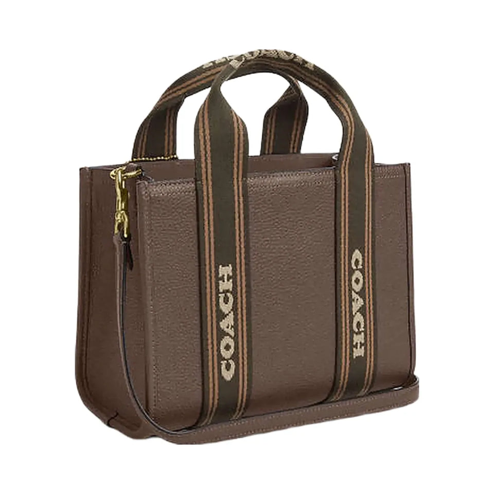 Coach Smith Tote Bag 24 Pebbled Leather-Gold-Dark Stone