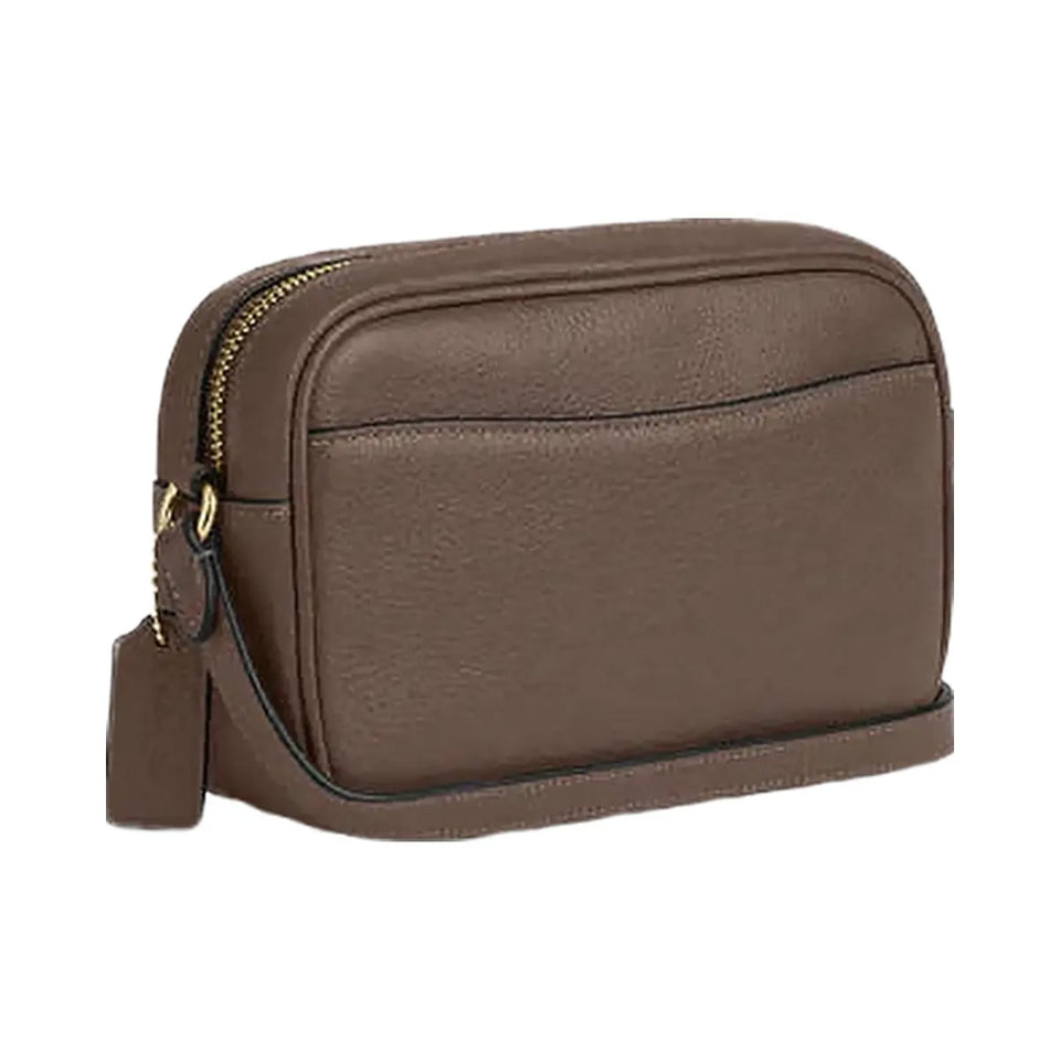 Coach Mini Jamie Camera Bag Pebbled Leather-Gold-Dark Stone