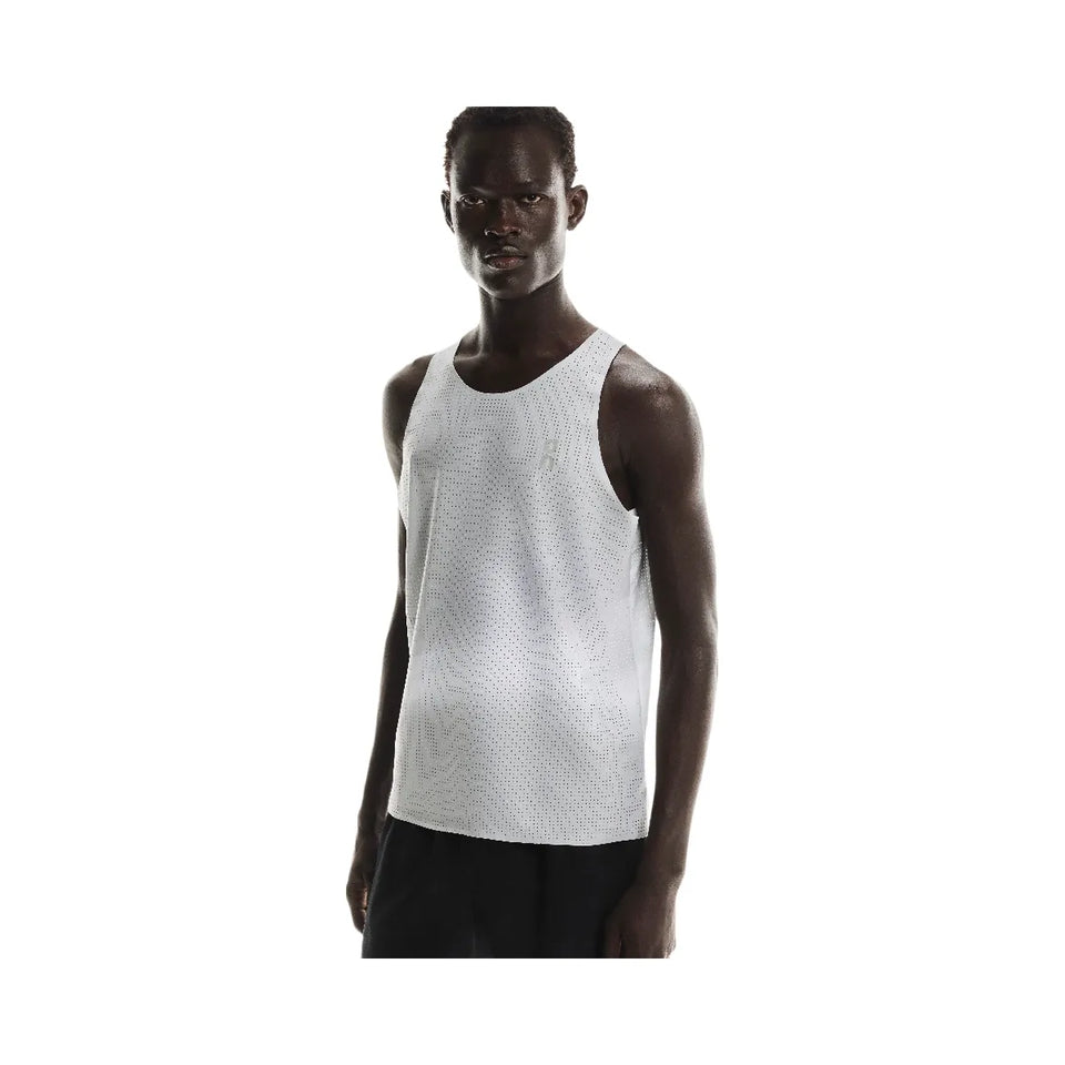 On Pace Tank Glacier White