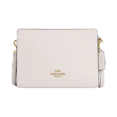 Coach Slim Crossbody Bag Pebbled Leather-Gold-Chalk