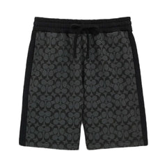 Coach Signature Shorts Charcoal Signature