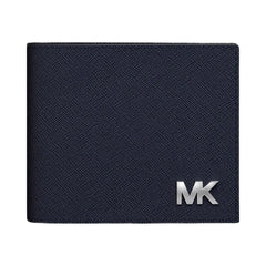 Michael Kors Cooper Saffiano Leather Billfold Wallet With Passcase Navy