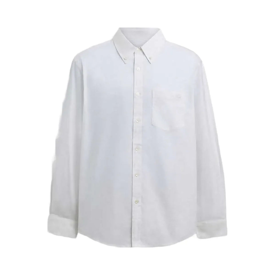 Coach Long Sleeve Button Down Shirt White
