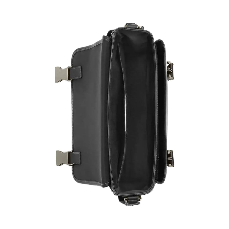 Coach Racer Messenger Bag Smooth Leather-Gunmetal-Black