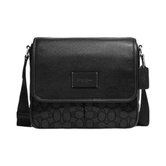 Coach Sprint Map Bag 25 In Signature Jacquard Signature Jacquard-Silver-Charcoal-Black