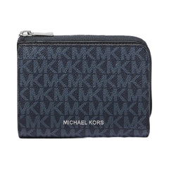 Michael Kors Cooper Signature Logo Folio Wallet Admrl-Plblue