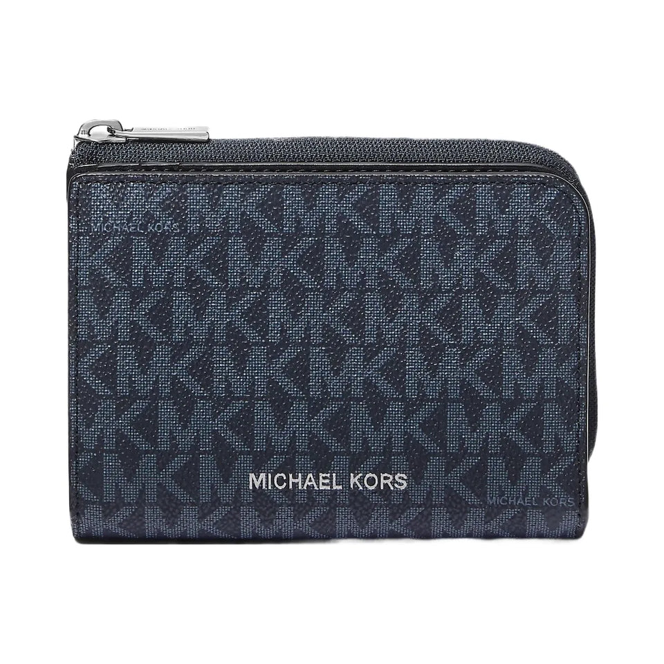 Michael Kors Cooper Signature Logo Folio Wallet Admrl-Plblue