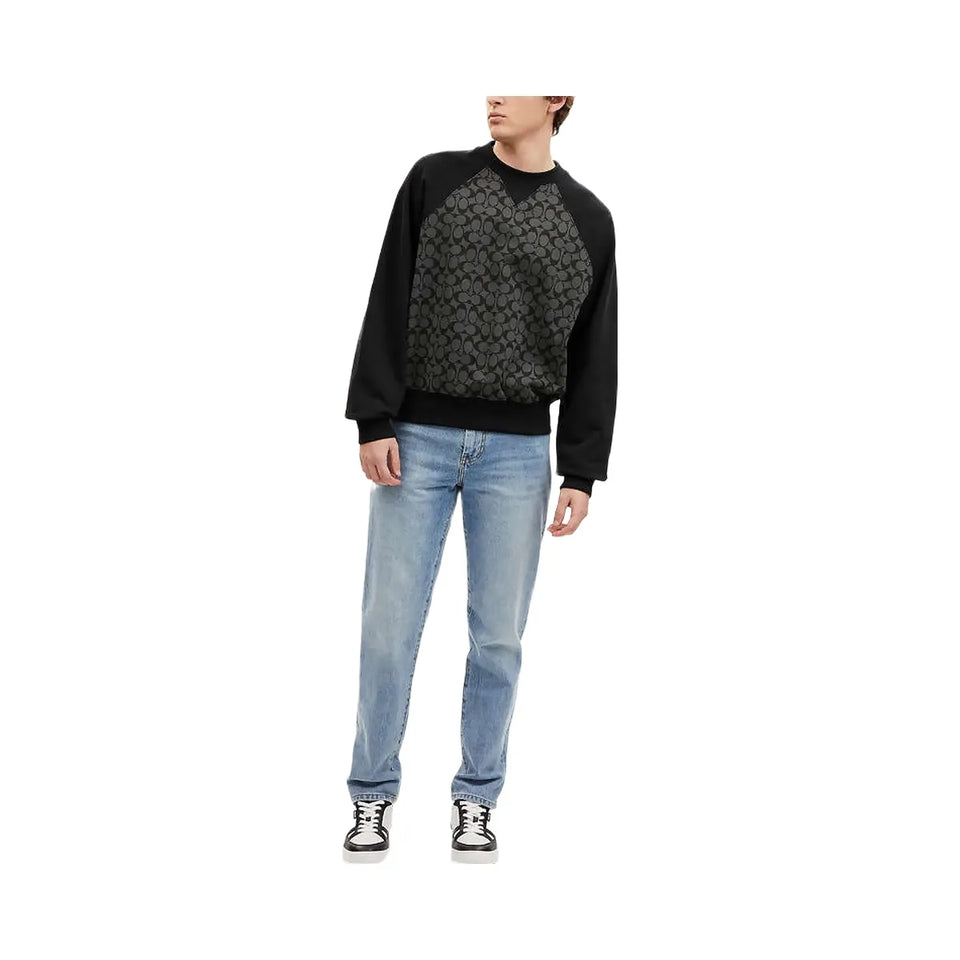 Coach Signature Crewneck Sweatshirt Charcoal Signature