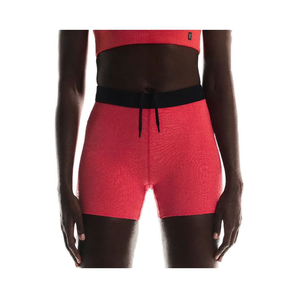 On Pace Tights Shorts Red