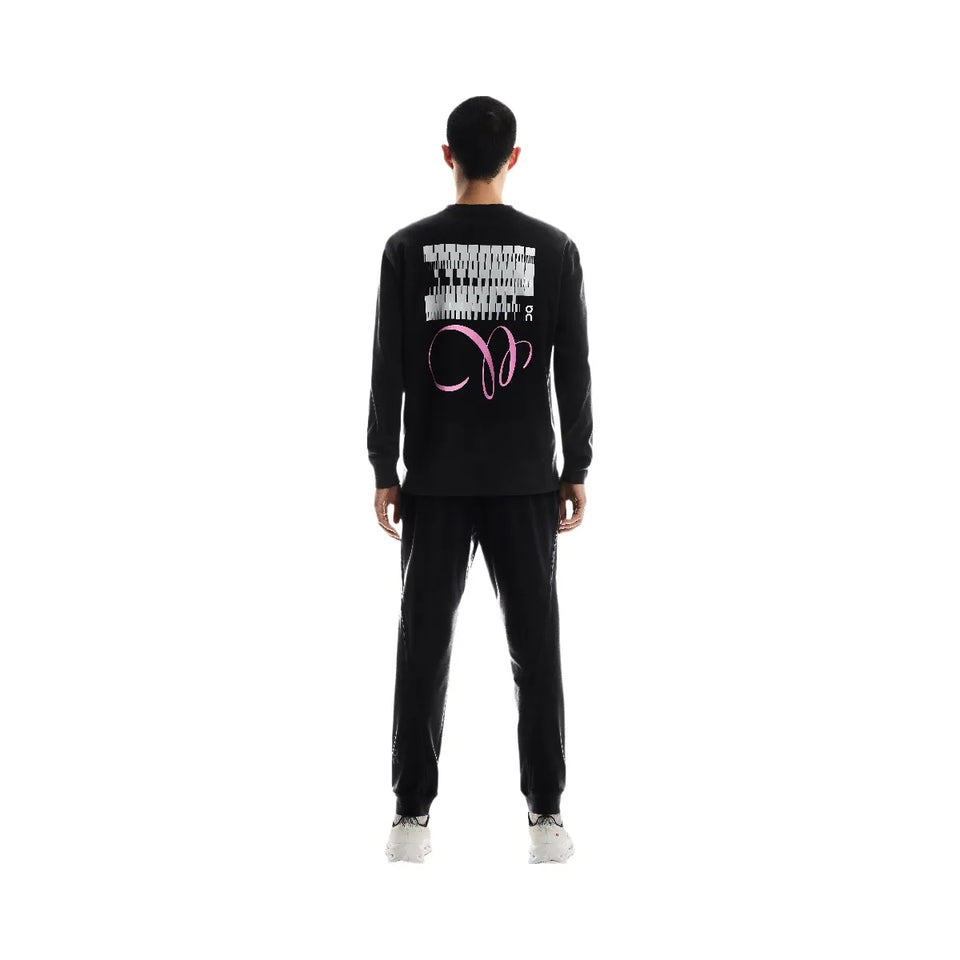 On Club Long-T Graphic Black