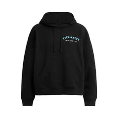 Coach Leatherware Collage Relaxed Hoodie Black