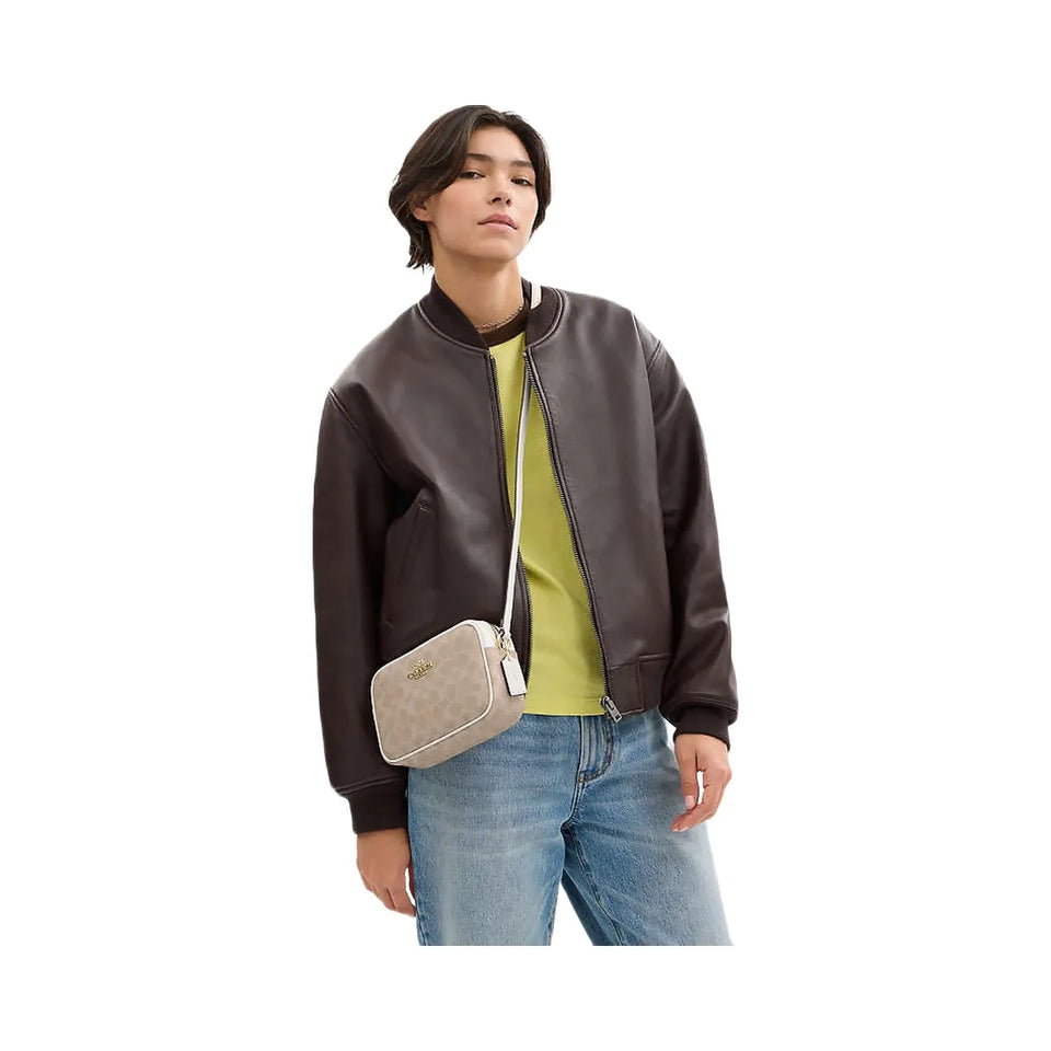 Coach Mini Jamie Camera Bag In Signature Canvas Signature Canvas-Gold-Sand-Chalk