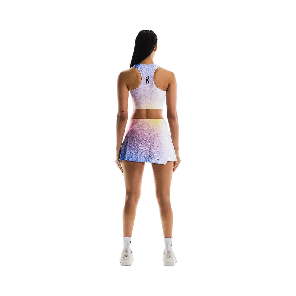 On Court Crop Top White Indigo