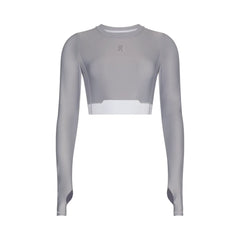 On Train Long Sleeve Crop Lilac