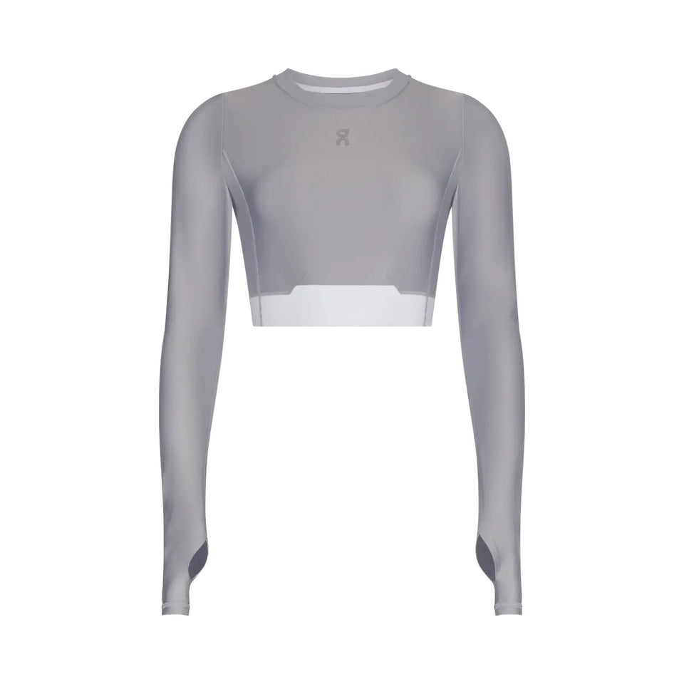 On Train Long Sleeve Crop Lilac