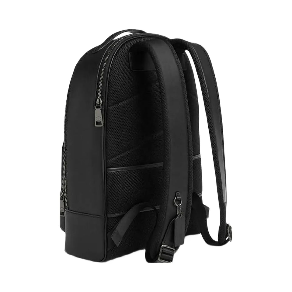 Coach Ethan Backpack In Signature Canvas Signature Canvas-Gunmetal-Charcoal-Black