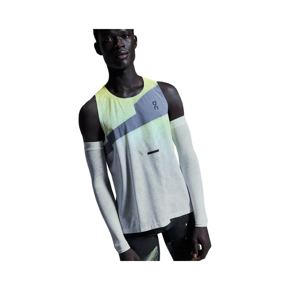 On Race Singlet Limelight Glacier