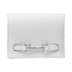 Michael Kors Carson Small Pebbled Leather Wallet Optic White