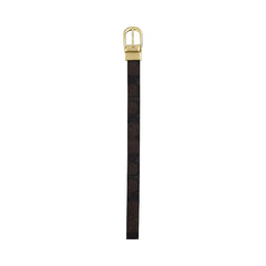 Coach Classic Buckle Cut To Size Reversible Belt, 18 Mm Signature Canvas-Gold-Walnut-Black