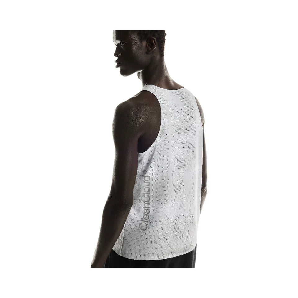 On Pace Tank Glacier White