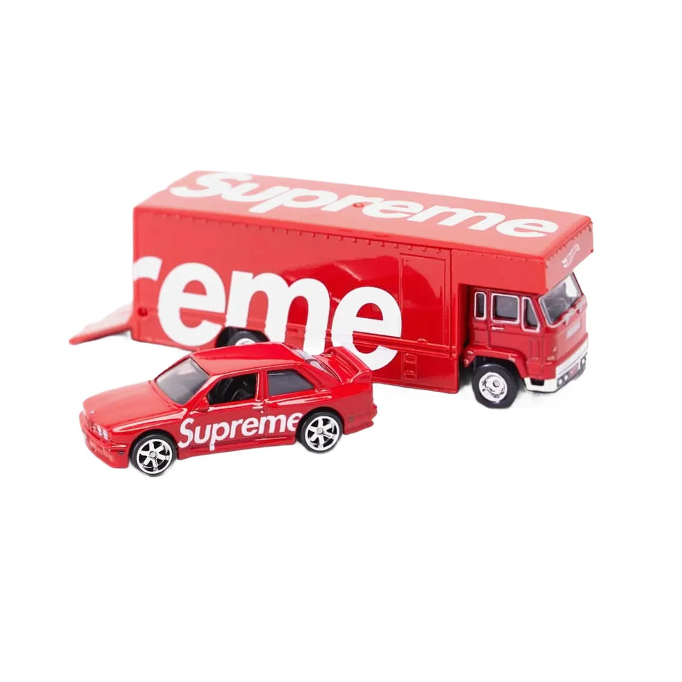 Supreme Hot Wheels Fleet Flyer + 1992 BMW M3 Red