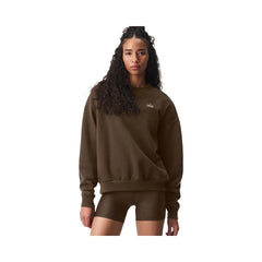 Alo Women's Accolade Crew Neck Pullover - Espresso