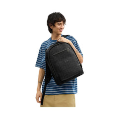 Coach Ethan Backpack In Signature Canvas Signature Canvas-Gunmetal-Charcoal-Black