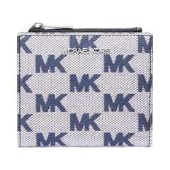Michael Kors Cooper Logo Jacquard Wallet Navy