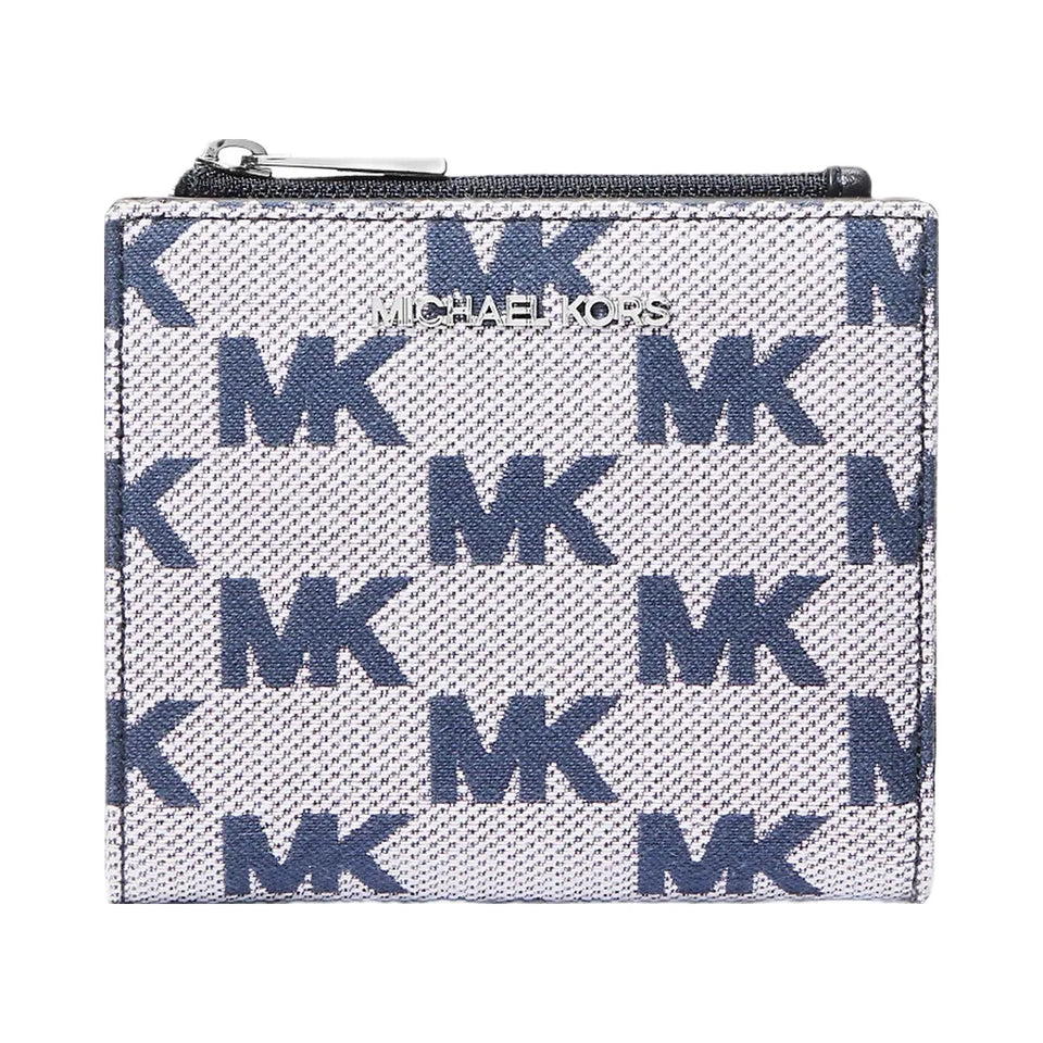 Michael Kors Cooper Logo Jacquard Wallet Navy