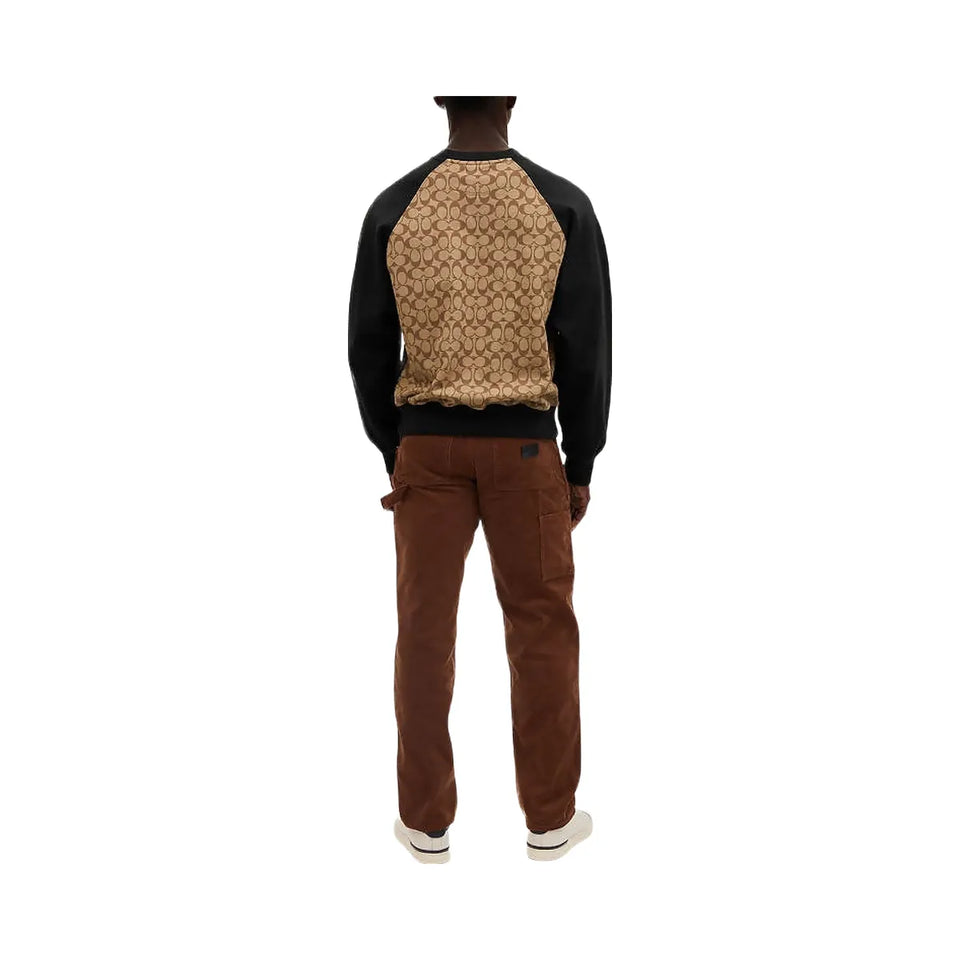 Coach Signature Crewneck Sweatshirt Khaki Signature