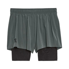 On Pace Shorts Lead Black