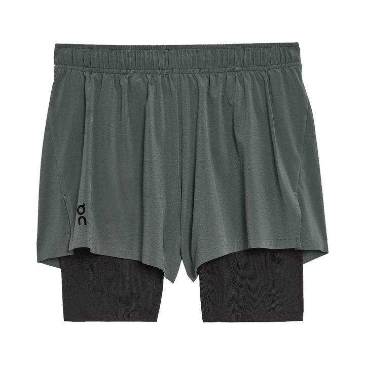 On Pace Shorts Lead Black