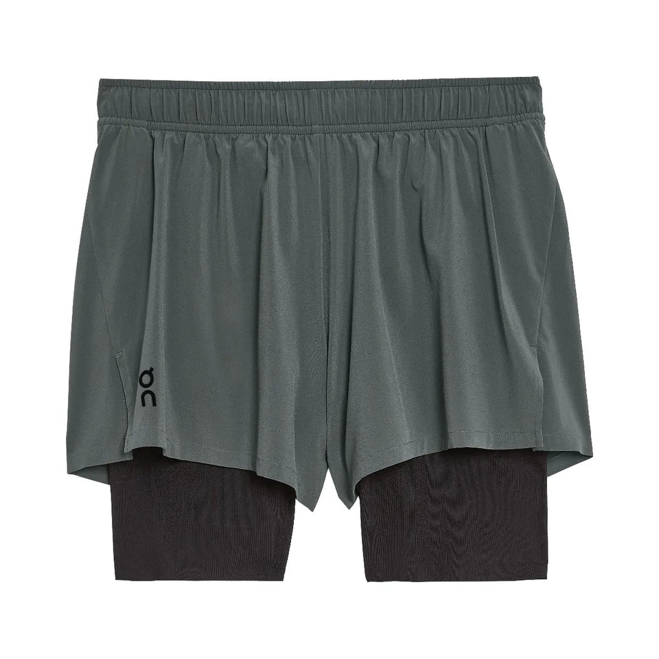 On Pace Shorts Lead Black