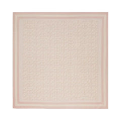 Coach Signature Print Silk Square Scarf Nude