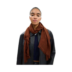 Coach Signature Wrap Wool Silk Blend-Sable