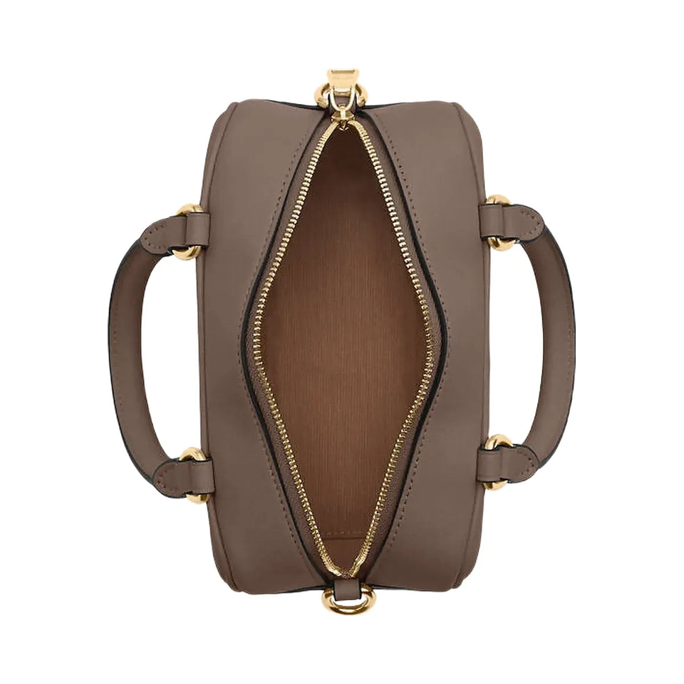 Coach Satchel Crossbody Smooth Leather-Gold-Dark Stone