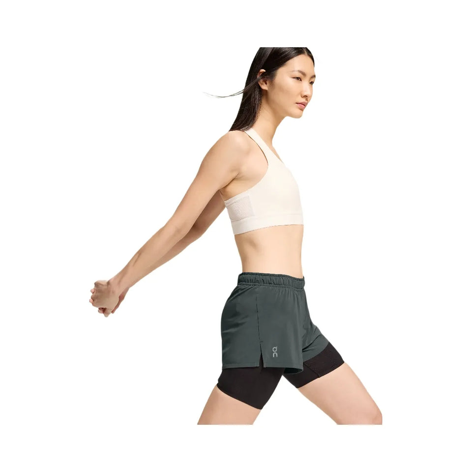 On Pace Shorts Lead Black