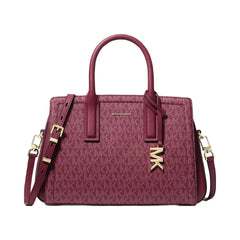 Michael Kors Laila Small Signature Logo Satchel Mulberry