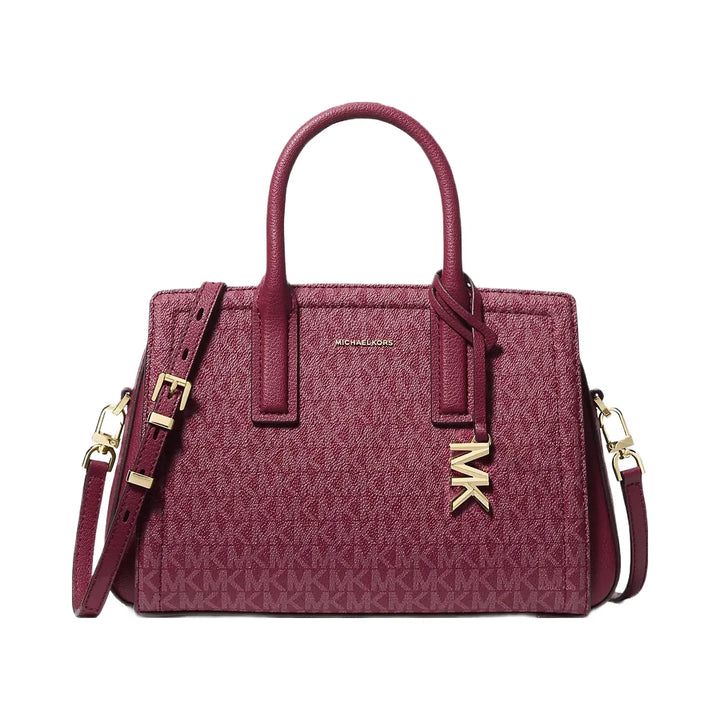 Michael Kors Laila Small Signature Logo Satchel Mulberry