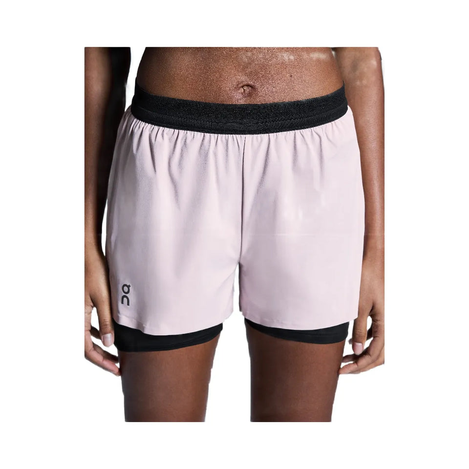 On 3" Performance 2/1 Shorts Mauve Black