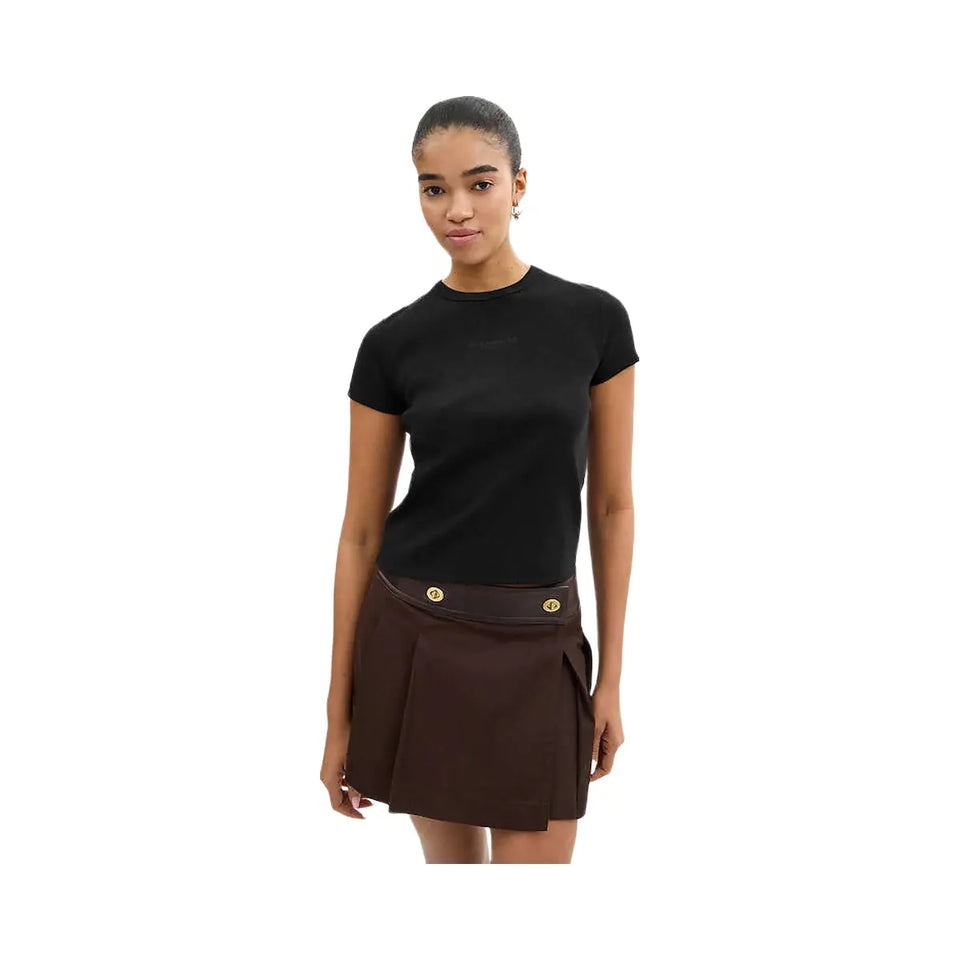 Coach New York Ribbed T-Shirt Black